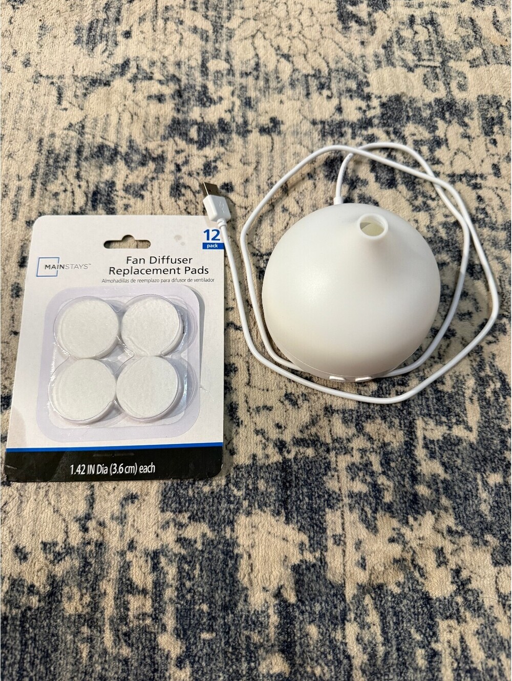 Mainstays Teardrop Fan Diffuser USB + Open Replacement Pads